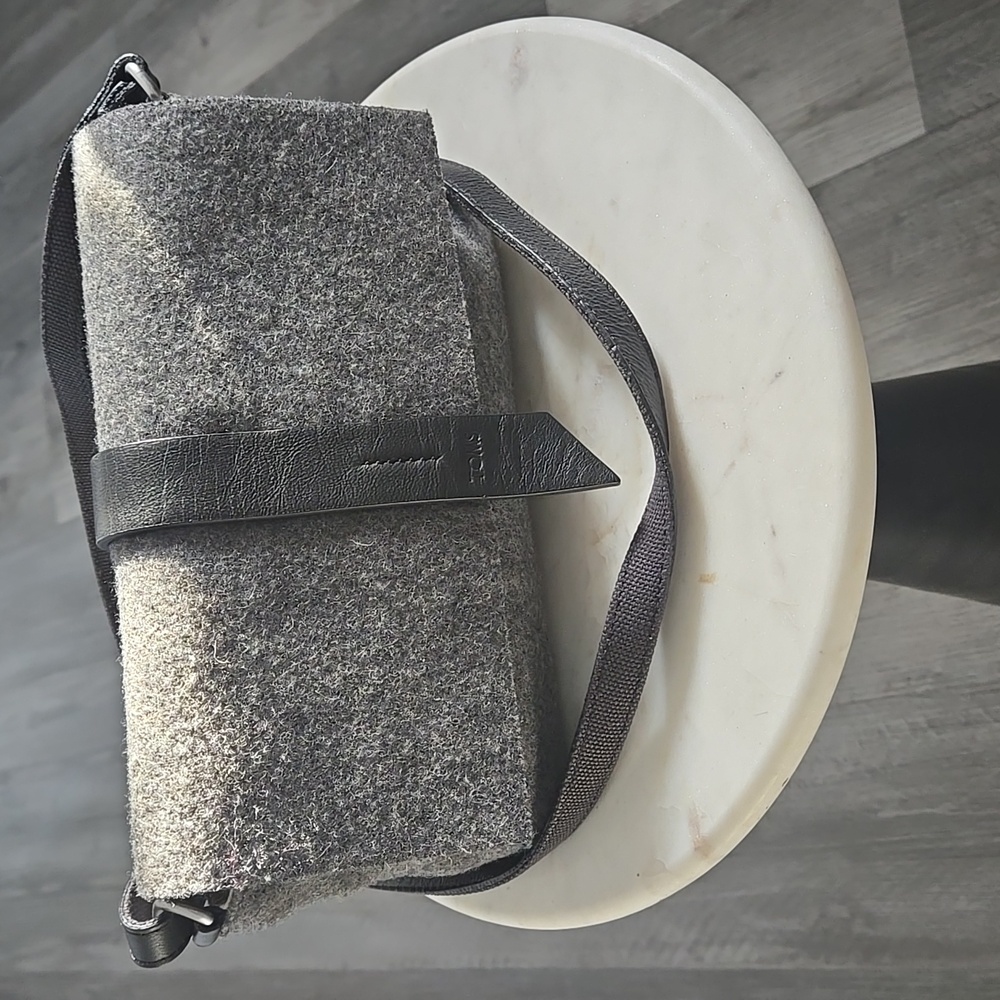 TOMS Gray Felt Crossbody Bag